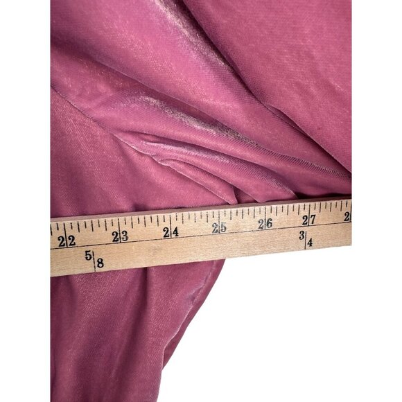 J.Crew Velvet Tulip-Hem Dress Long Sleeve Scoop Neck Guava Berry Pink Size 22 - Picture 5 of 12